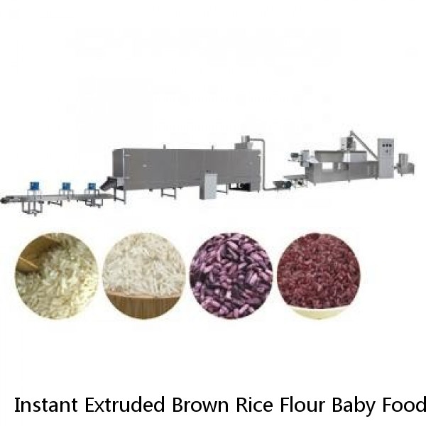 Instant Extruded Brown Rice Flour Baby Food Machine