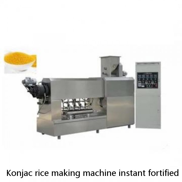 Konjac rice making machine instant fortified rice processing line machinery extruder for food