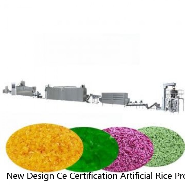 New Design Ce Certification Artificial Rice Processing Line